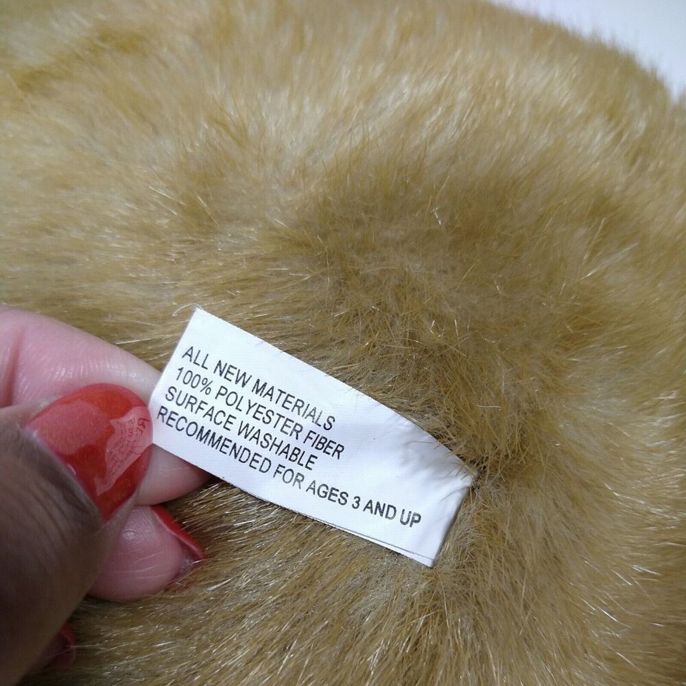 Bealls Cubbington 2001 Brown Teddy Bear Plush Stuffed Animal Scarf Stocking Hat - Picture 8 of 11
